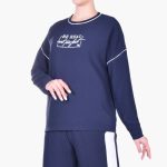 تیشرت زنانه سرمه ای تیره