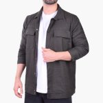 کت مردانه سبز فرمی تیره