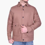 کت مردانه قهوه ای روشن