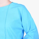 مانتو شیک آبی فیروزه ای