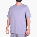 تیشرت طوسی تیره مردانه