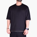 تیشرت مردانه مشکی کرم