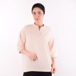 بلوز زنانه کرم روشن