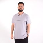 تیشرت مردانه طوسی