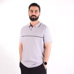 تیشرت مردانه طوسی مدادی