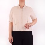 شومیز زنانه کرم روشن