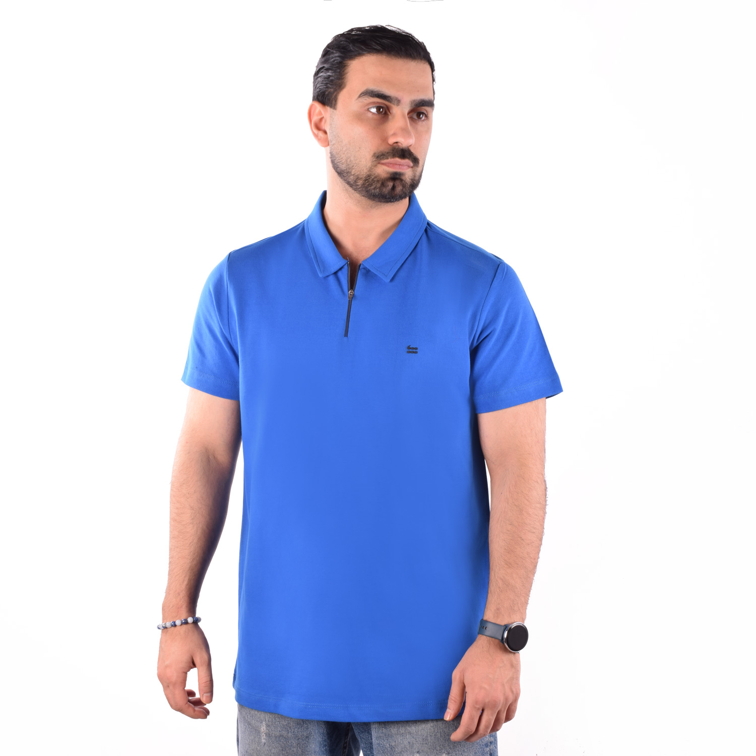 d269-abikrbn2 پلوشرت مردانه آبی