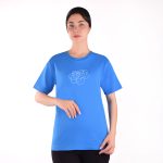 تیشرت آبی کاربنی روشن زنانه