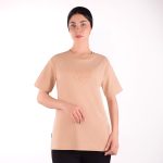 تیشرا زنانه کرم تیره
