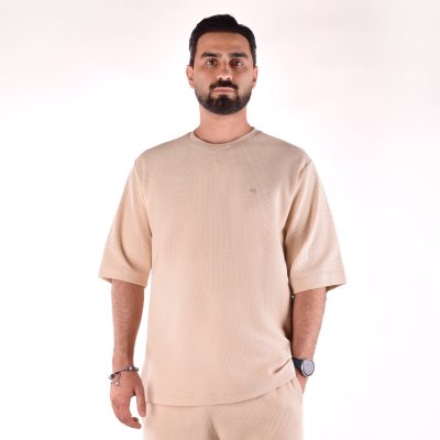 تیشرت مردانه کرم روشن