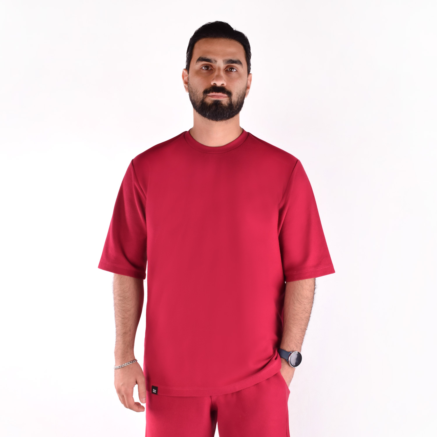 d384-arghvn8 تیشرت مردانه ارغوانی