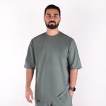 تیشرت مردانه سبز پاستلی