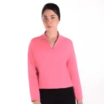 بلوز زنانه صورتی پاستلی