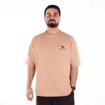 تیشرت مردانه کرم تیره