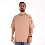تیشرت مردانه کرم تیره