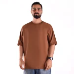 تیشرت مردانه قهوه ای روشن