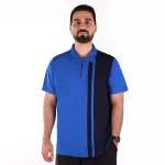 پلوشرت مردانه آبی کاربنی
