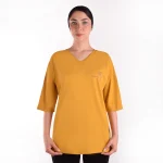 تیشرت زنانه خردلی