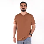 تیشرت قهوه ای روشن مردانه