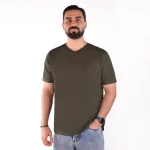 تیشرت مردانه سبز فرمی تیره