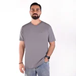 تیشرت مردانه طوسی تیره