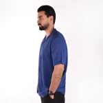 پیراهن مردانه آبی کاربنی