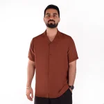 پیراهن مردانه قهوه ای