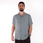 پیراهن مردانه سبز پاستلی