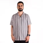 پیراهن مردانه سفید مشکی