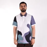 تیشرت مردانه سفید مدادی