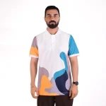 تیشرت مردانه سفید نسکافه ای