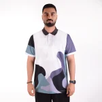 پلوشرت مردانه سفید مدادی