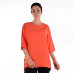 تیشرت زنانه آجری روشن