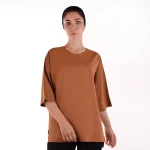 تیشرت زنانه قهوه ای روشن