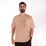 تیشرت مردانه کرم تیره